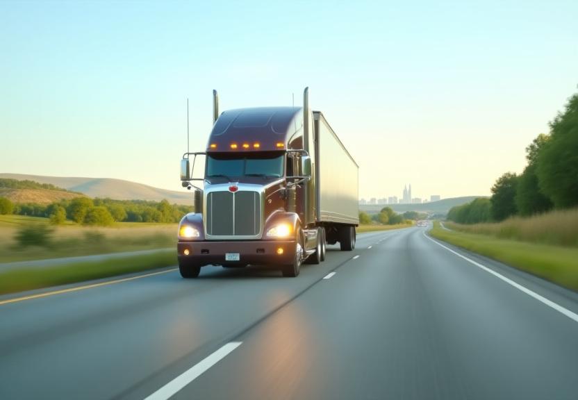 Regional trucking routes across Ohio